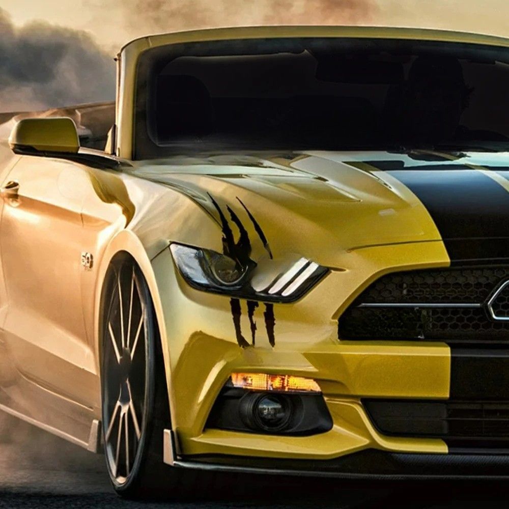 autocollant griffe mustang