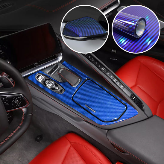 covering voiture laser bleu