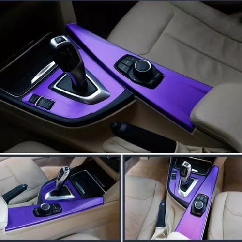 covering voiture console violet