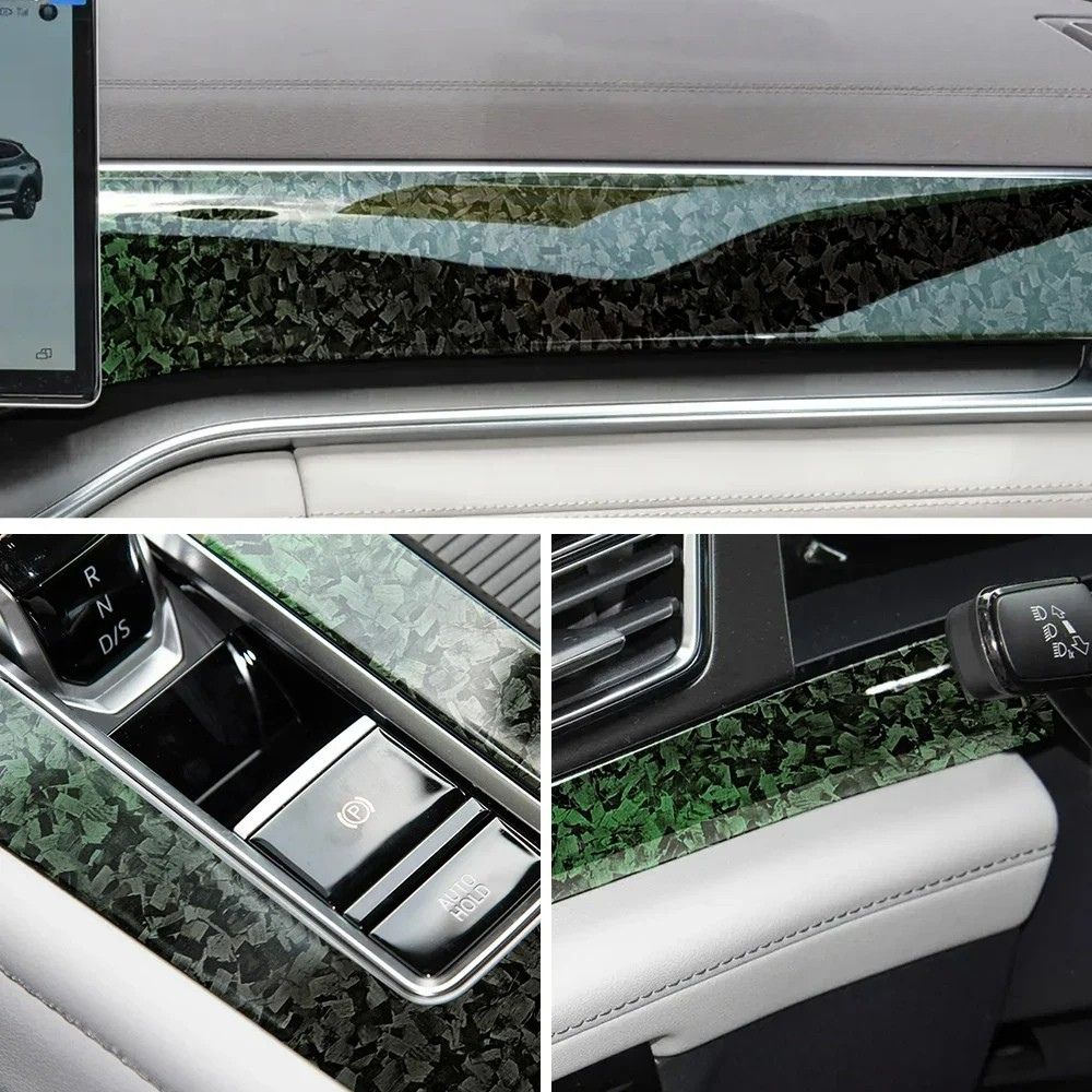 covering voiture carbone vert