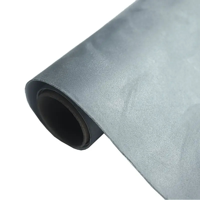 covering voiture velours gris pale