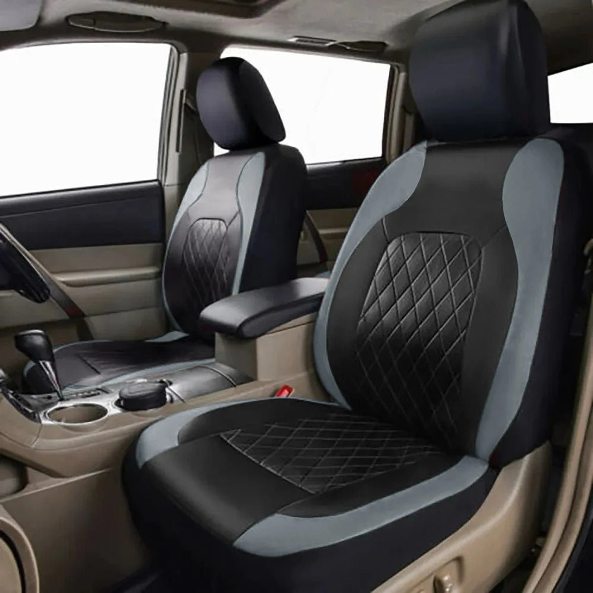 housse siege auto gris