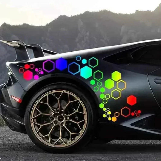 autocollant voiture sur voiture sport