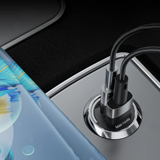 chargeur allume cigare rapide argent voiture