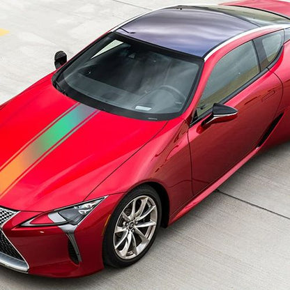 autocollant voiture multicolore