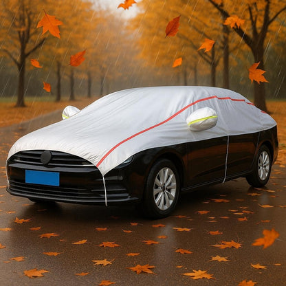 bache voiture protection automne
