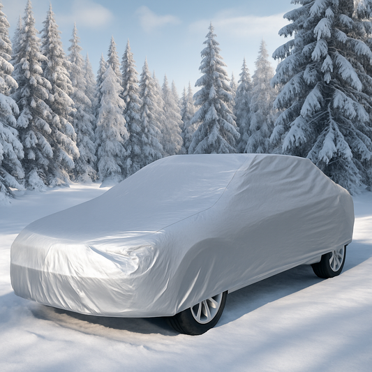 bache voiture en hiver 