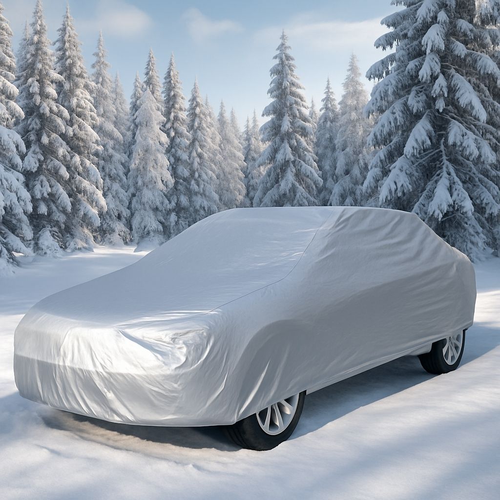 bache voiture en hiver 