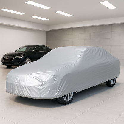 bache voiture sur auto dans garage