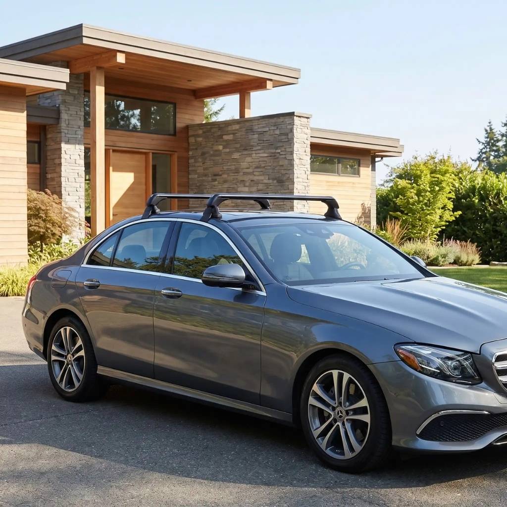 barre de toit aluminium sur Mercedes