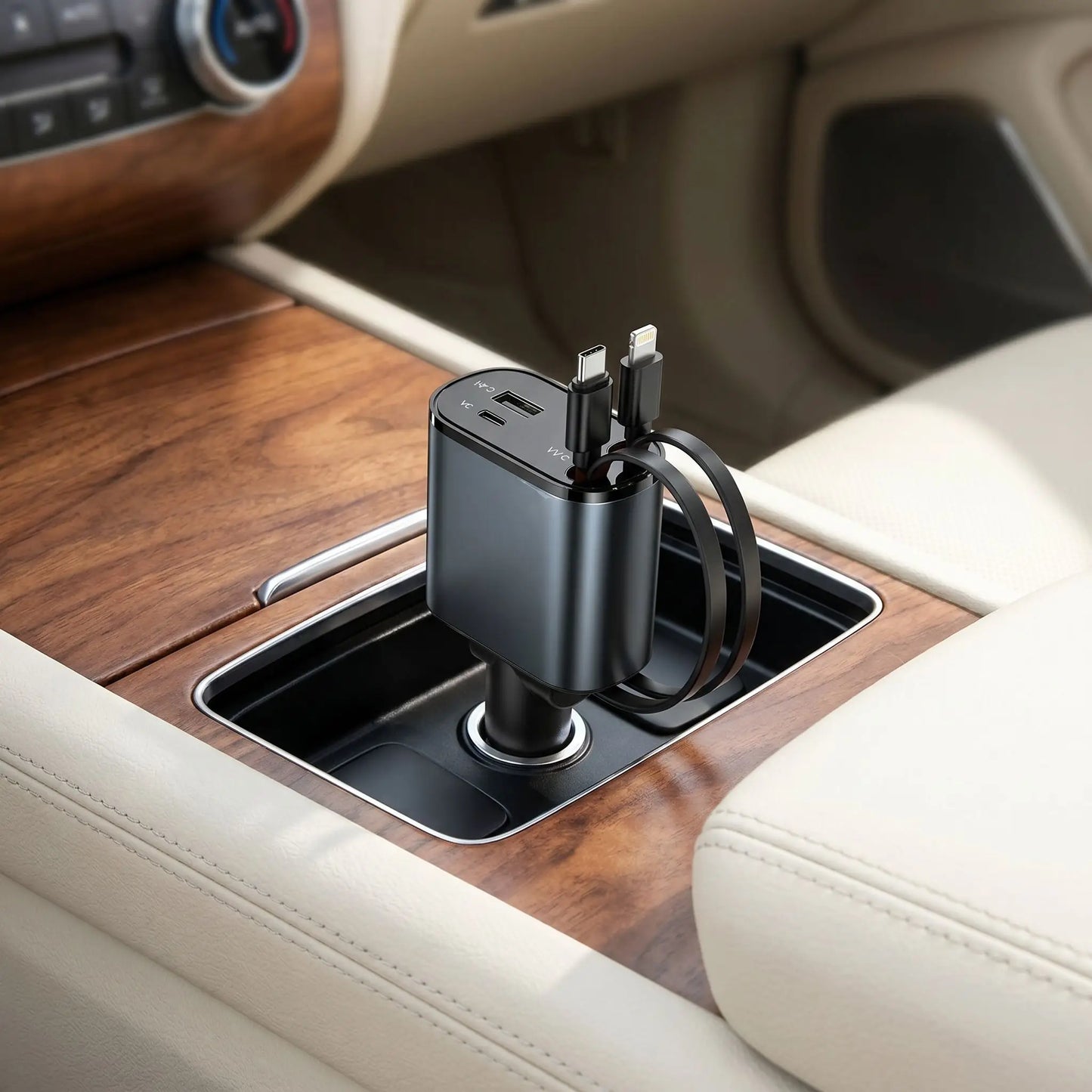 chargeur allume cigare dans votiture luxe 