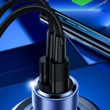 chargeur allume cigare  2 cables