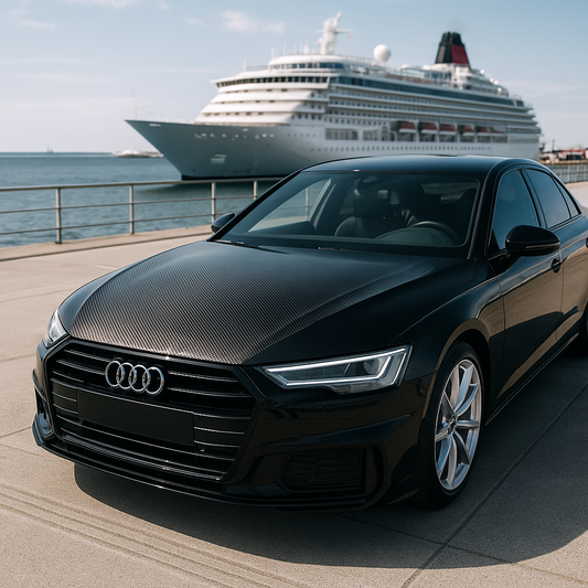 covering carbone sur audi noir