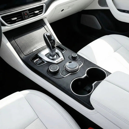 covering carbone sur console voiture
