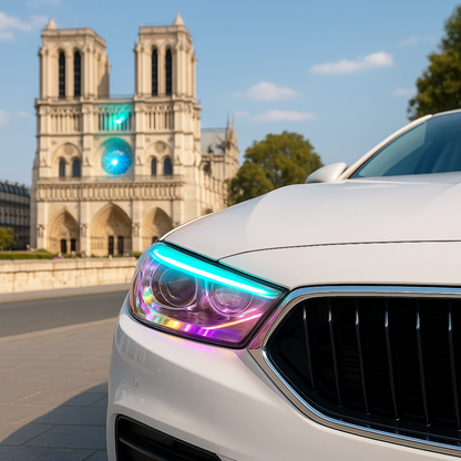 coveing voiture pour lumiere transparent