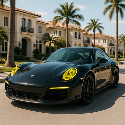  film pour lumiere jaune-fluo