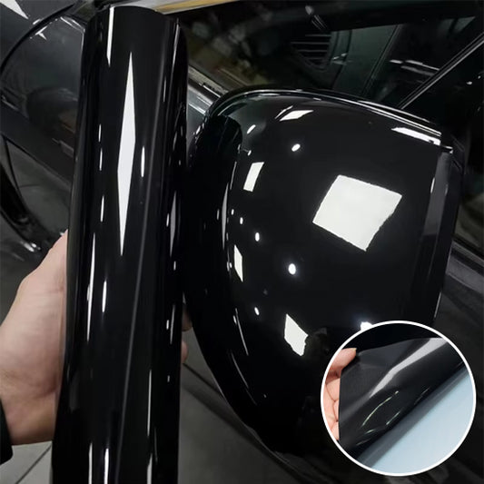 covering voiture noir brillant miroir
