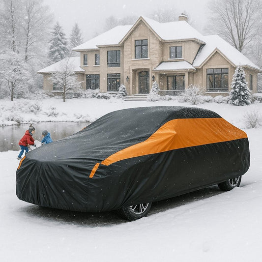 bache pour voiture deux couleurs hiver