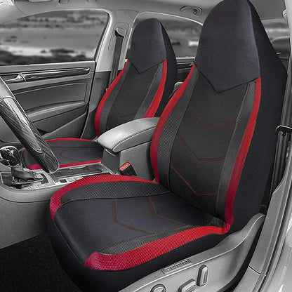 housse siege auto noir et rouge