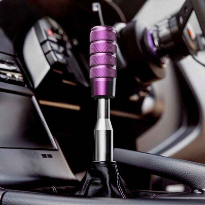 pommeau de vitesse vioette sur longue tie