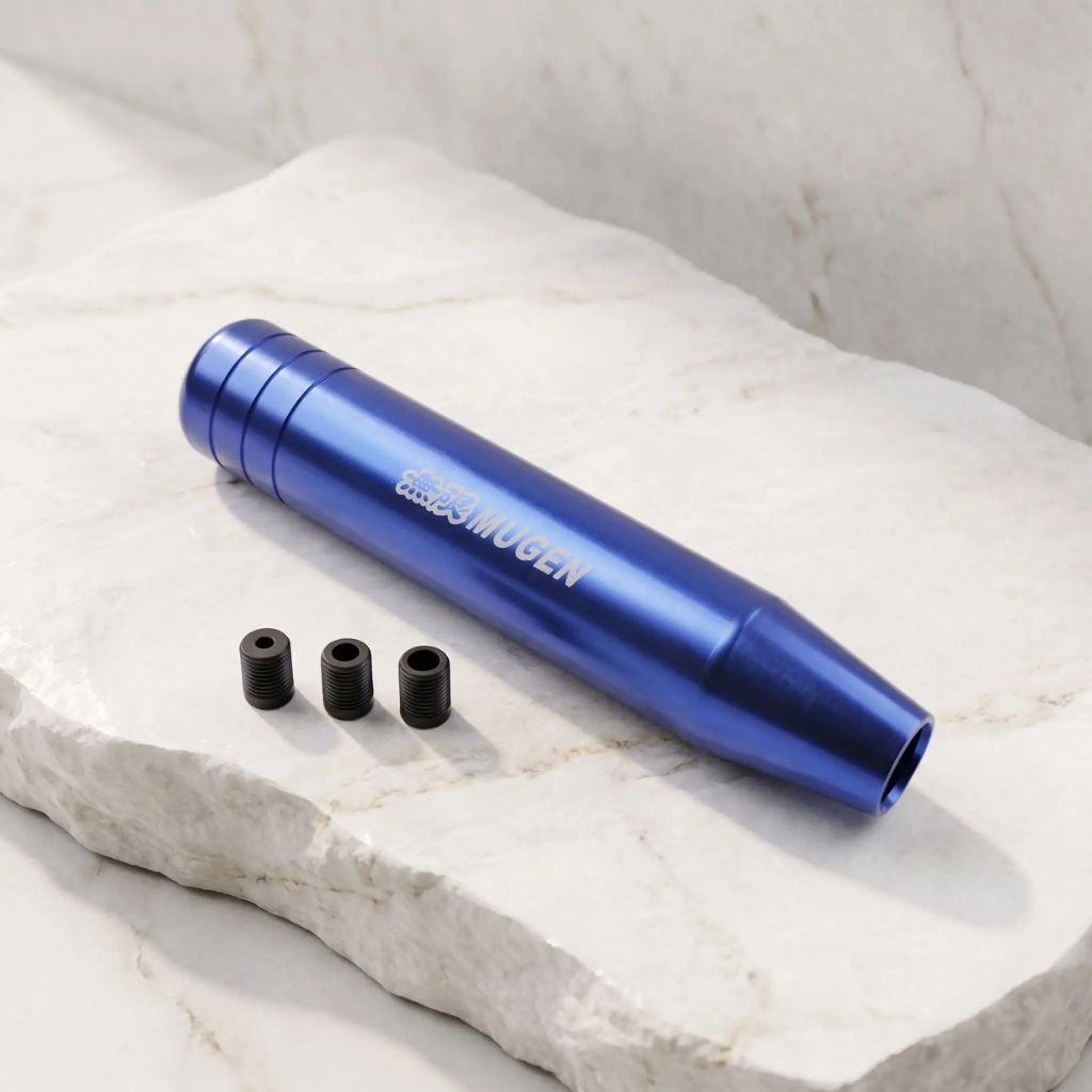 pommeau levier de vitesse bleu long