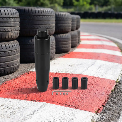 pommeau levier vitesse automatique noir sur vibreur de course