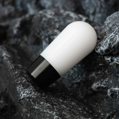 pommeau levier de vitesse duo blanc noir