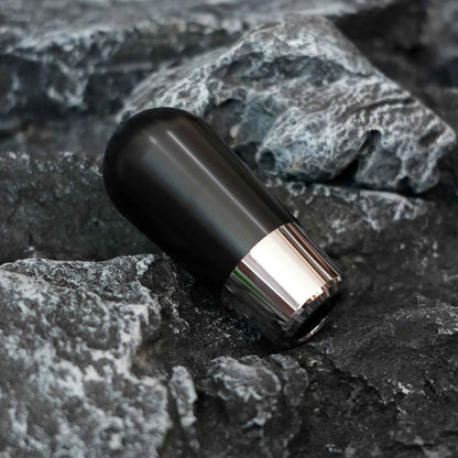 pommeau levier de vitesse duo noir argent