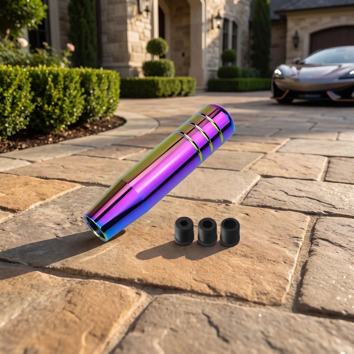 pommeau levier de vitesse racing violet