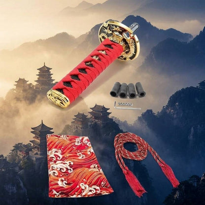 pommeau levier vitesse samurai rouge