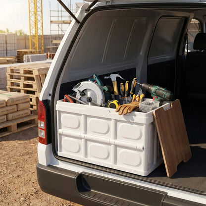 rangement coffre voiture 35l usage construction