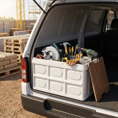 rangement coffre voiture 35l usage construction