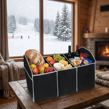 rangement coffre voiture extra large dans un chalet 