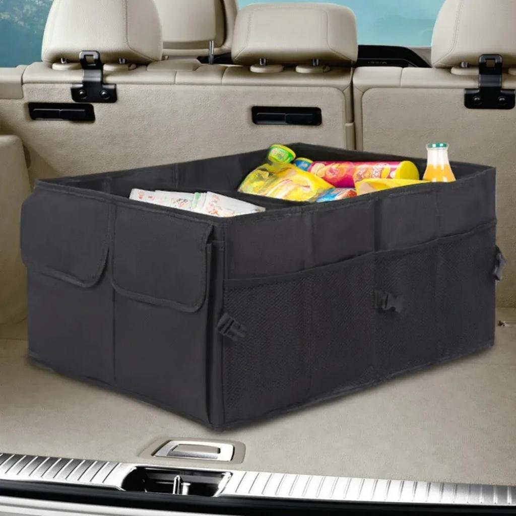 rangement coffre pour voiture noir dans arriere voiture