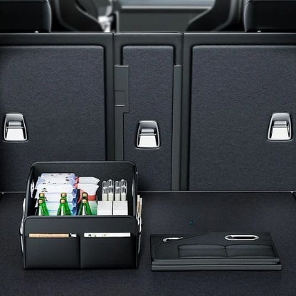 rangement coffre voiture ouvert ferme