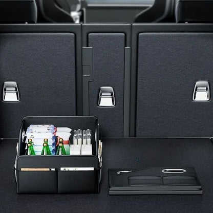 rangement coffre voiture ouvert ferme