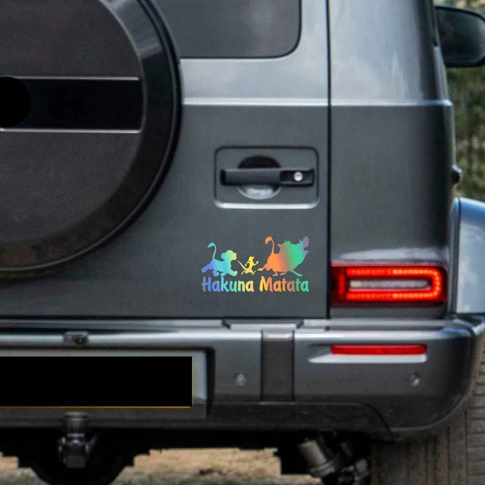 stickers voiture laser sur fond gris