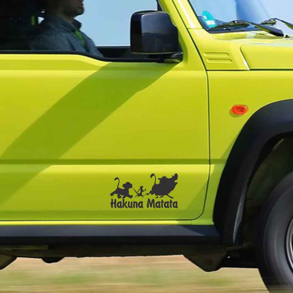 stickers voiture animal sur voiture verte