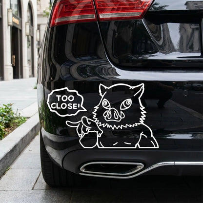 stickers voiture trop pres blanc